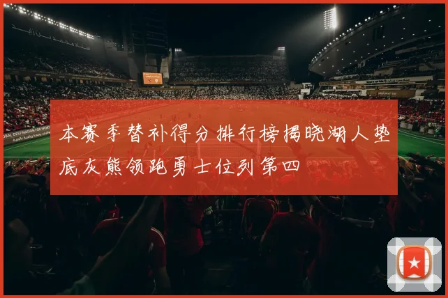 本赛季替补得分排行榜揭晓湖人垫底灰熊领跑勇士位列第四